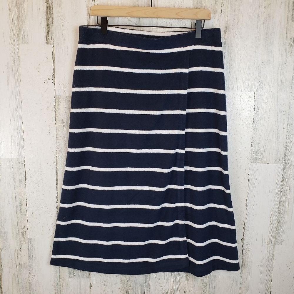 Club Monaco Terry Toweling Wrap Skirt Sz L